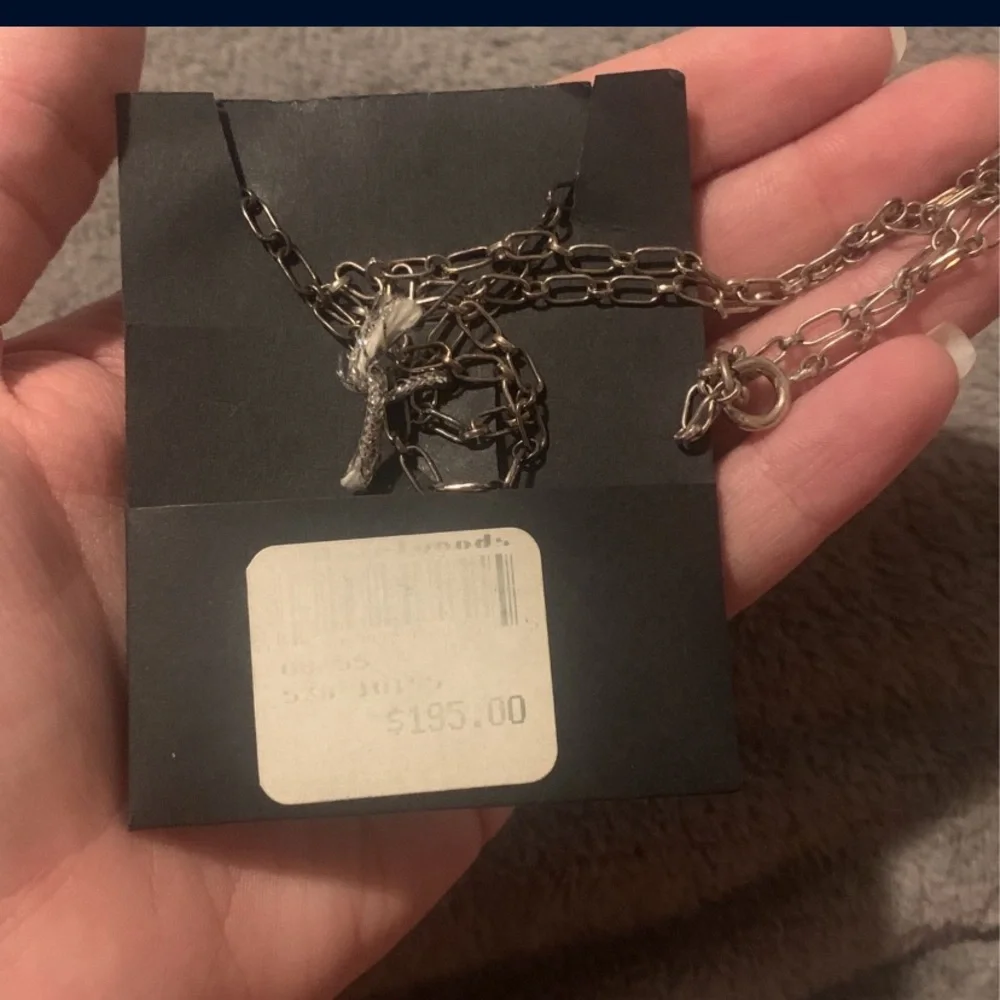 NE Sterling Signed Pendant Necklace - Picture 5 of 7